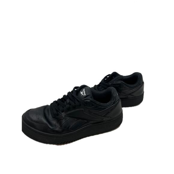 Reebok Black Leather High Top Sneakers Mens 8.5 - Picture 2 of 7